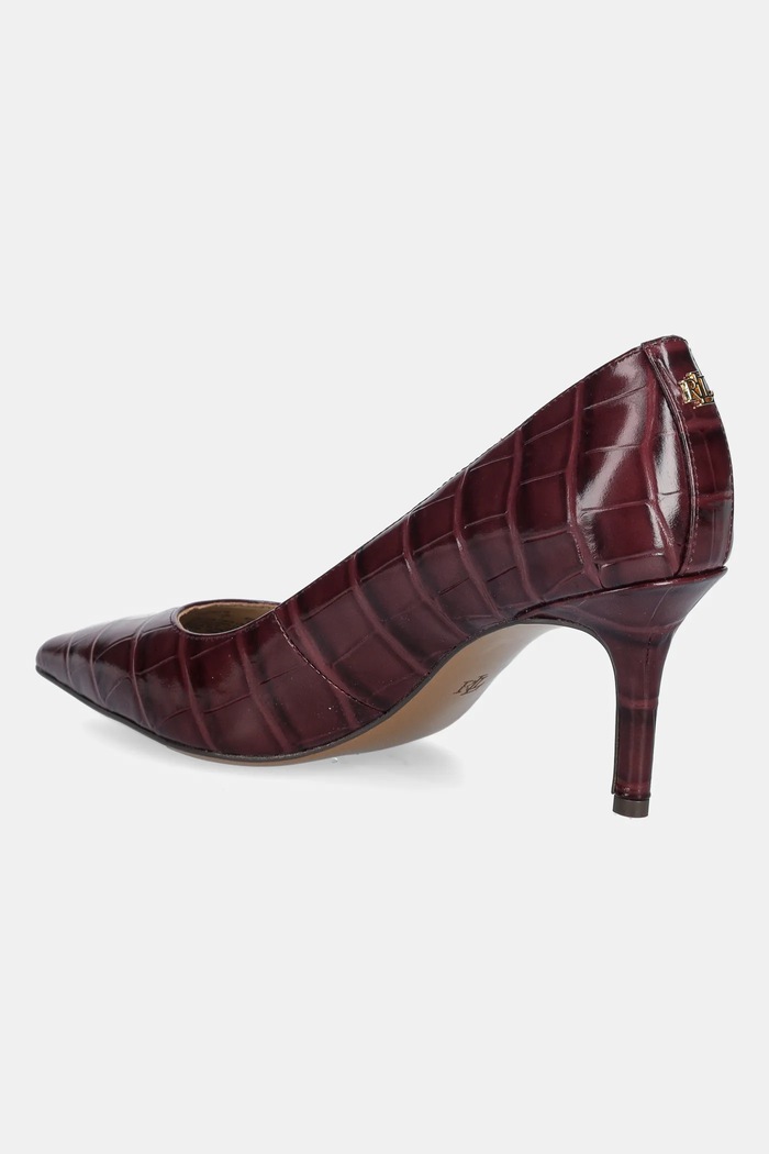Cipők Lauren Ralph Lauren bőr tűsarkú Lanette 802961787004.600 piros