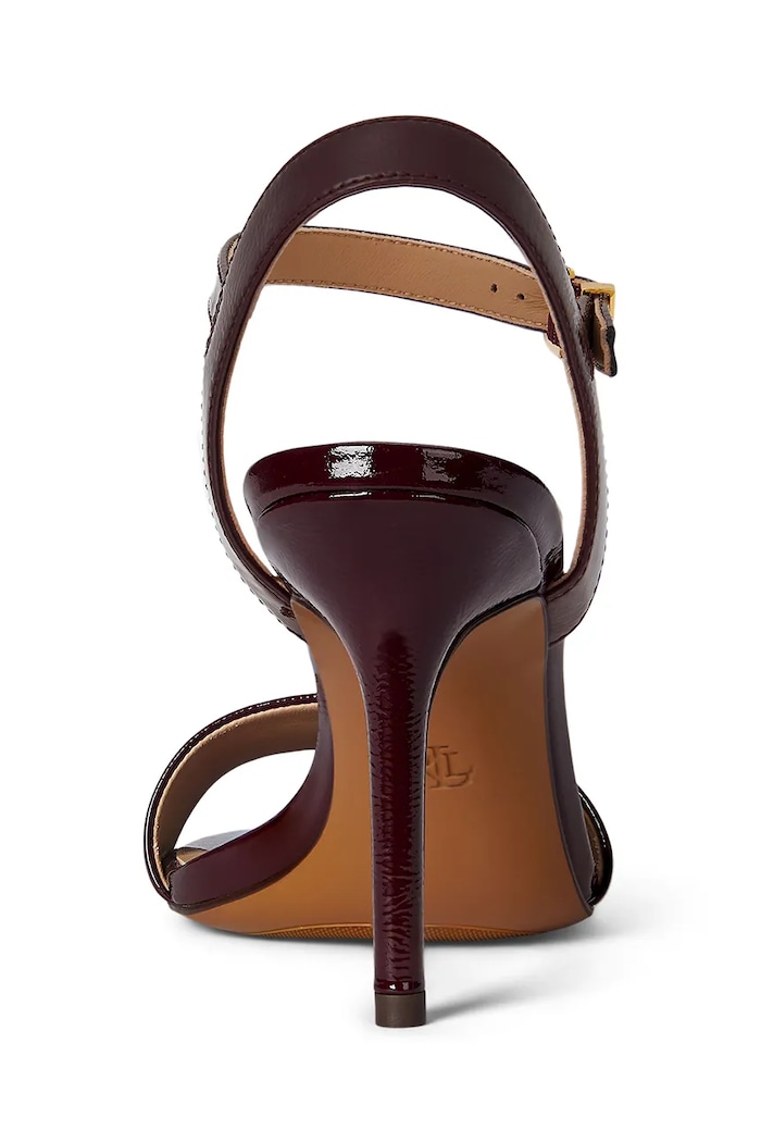 Obuv Kožené sandále Lauren Ralph Lauren Gwen 802962180004.600 červená