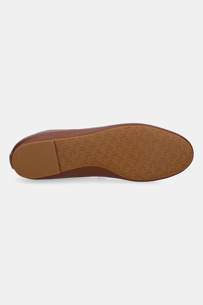 Lauren Ralph Lauren bőr balerina cipő Jayna Mj 802977874002.200 barna