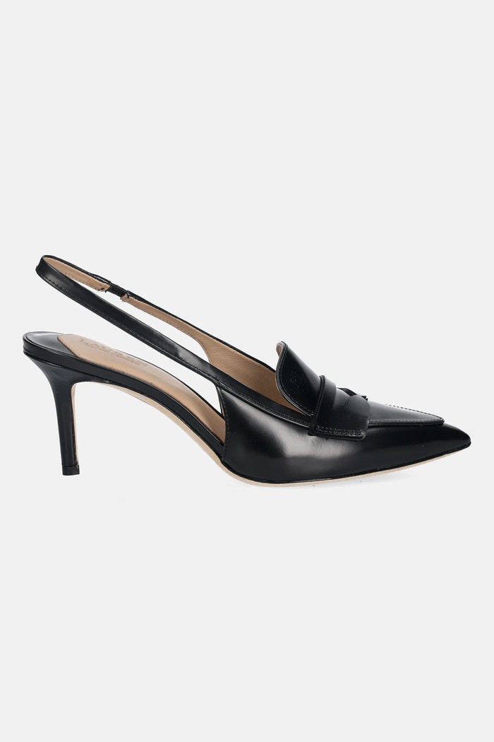 Lauren Ralph Lauren bőr tűsarkú Khloe Lr Pmp 802982850001.001 fekete SS26