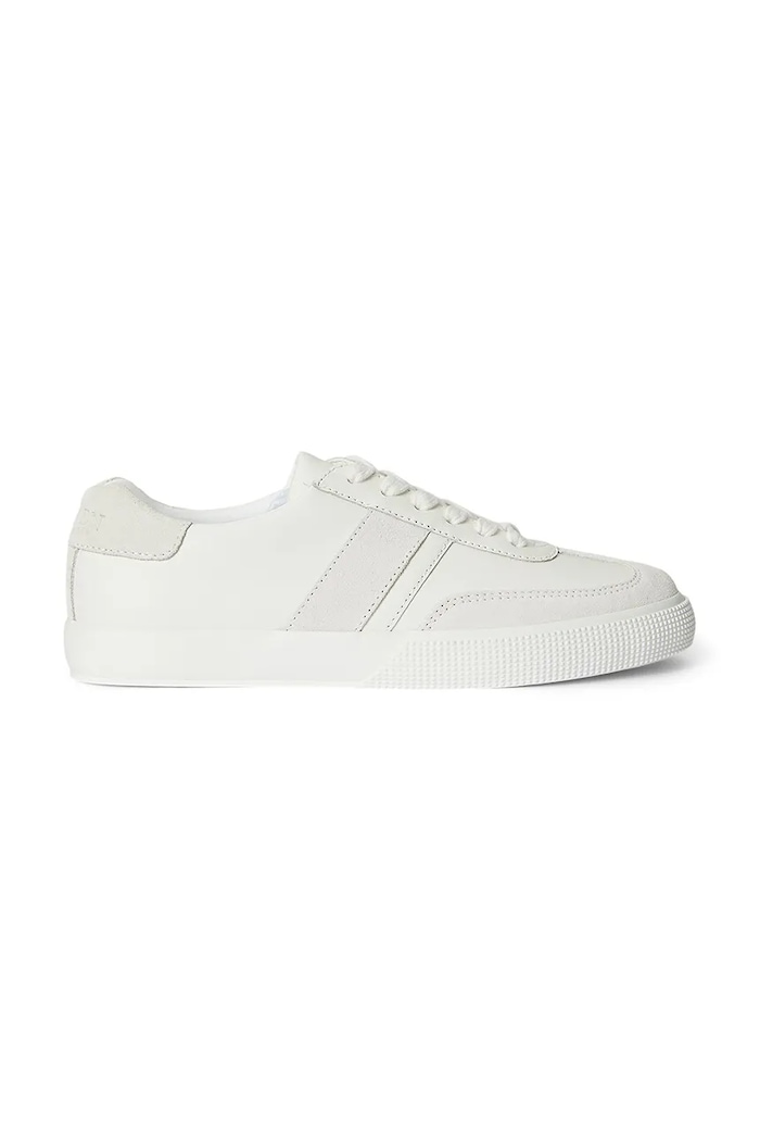 Kožené tenisky Lauren Ralph Lauren Braylee usňová koža biela 802982970001.100