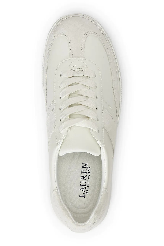 Obuv Kožené tenisky Lauren Ralph Lauren Braylee 802982970001.100 biela