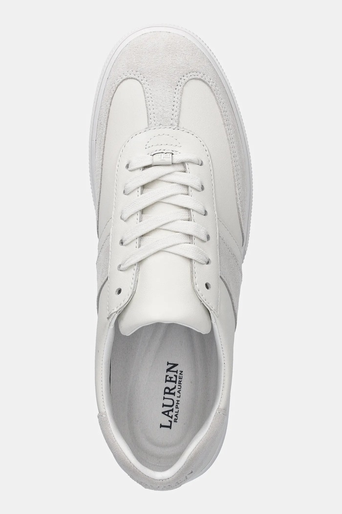 Lauren Ralph Lauren sneakersy skórzane Braylee biały 802982970001.100