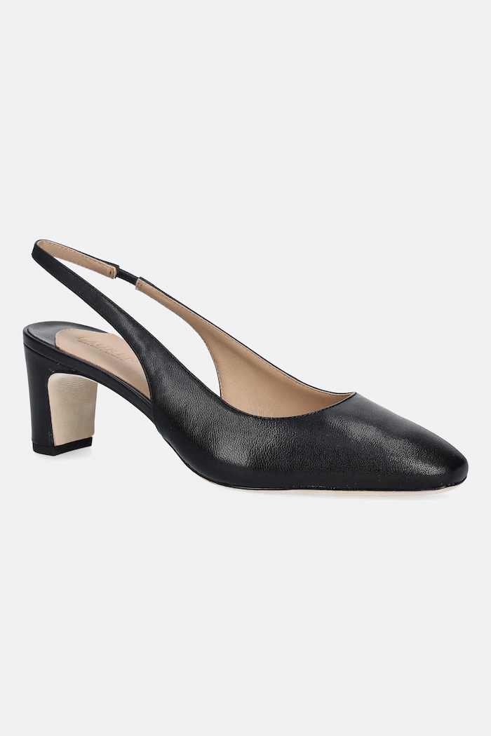 Lauren Ralph Lauren bőr flip-flop Klaire magas fekete 802P00096001.001