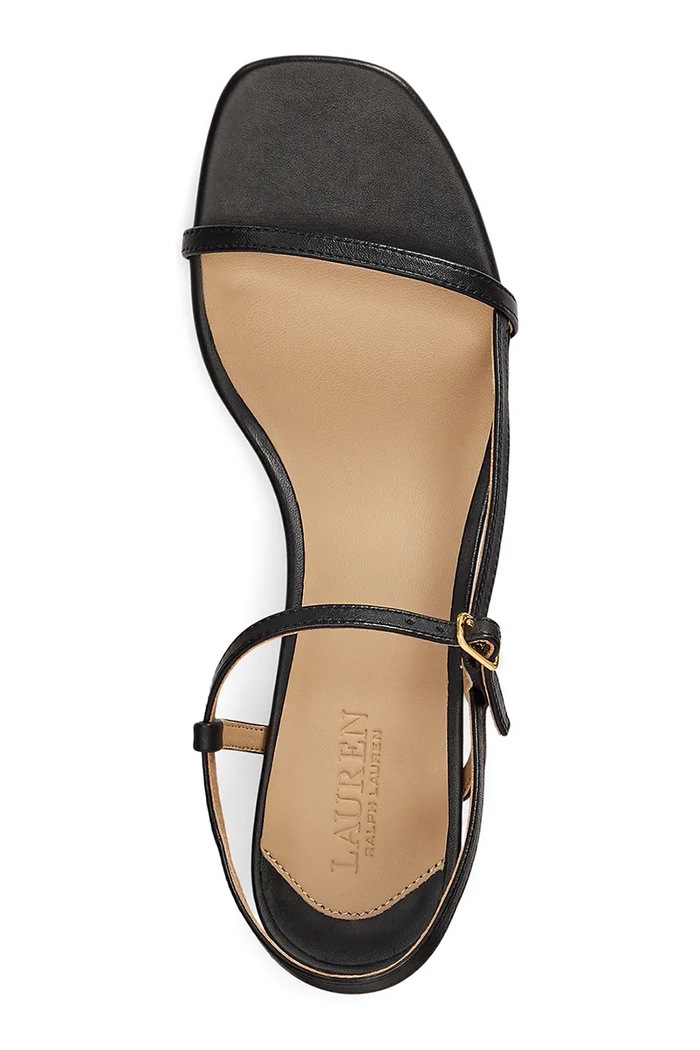 Obuv Kožené sandále Lauren Ralph Lauren Laine Md Hl 802P00097001.001 čierna