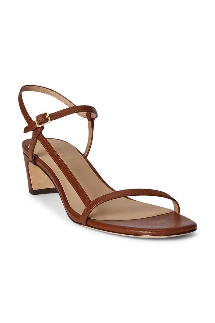 Lauren Ralph Lauren sandale de piele Laine Md Hl 802P00097002.200 maro SS26