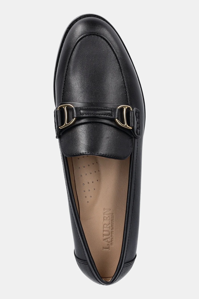 Lauren Ralph Lauren mokasyny skórzane Tasha Loafer czarny 802P02121001.001
