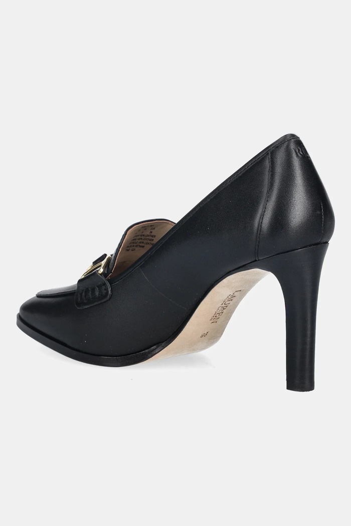 Cipők Lauren Ralph Lauren bőr flip-flop Tasha Tl 802P04169001.001 fekete