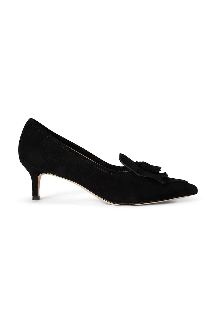 Lauren Ralph Lauren szpilki zamszowe Adrienne Klt 5-8 cm czarny 802P04172001.001