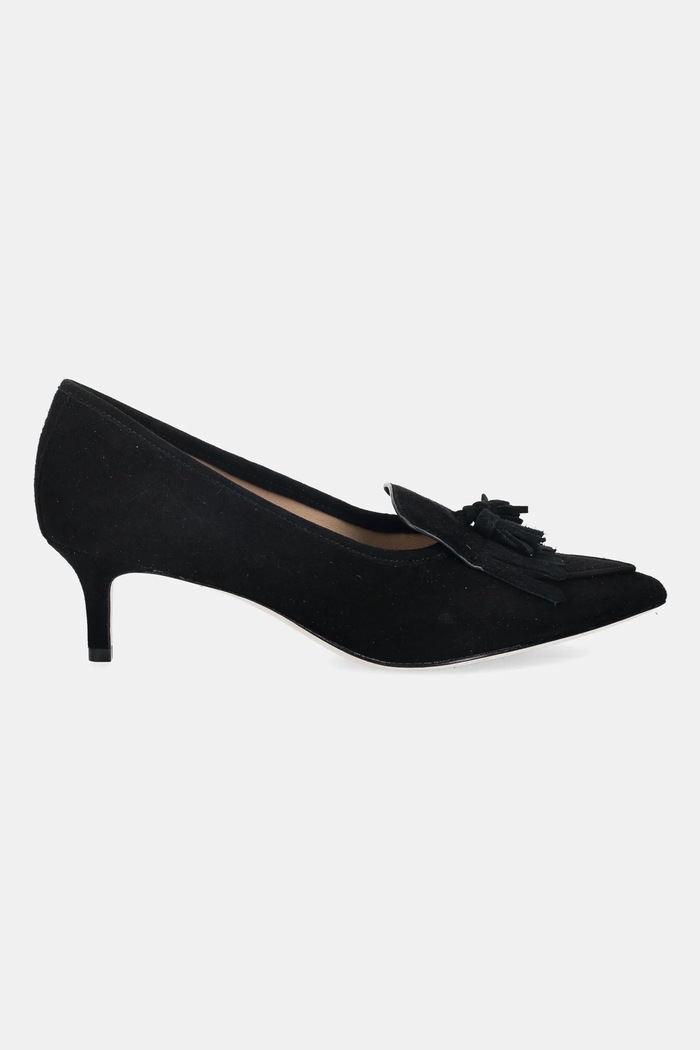 Lauren Ralph Lauren velúr magassarkú cipő Adrienne Klt 802P04172001.001 fekete SS26