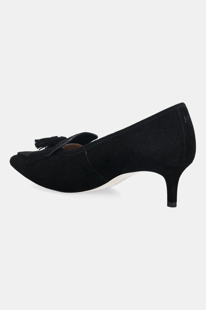 Cipők Lauren Ralph Lauren velúr magassarkú cipő Adrienne Klt 802P04172001.001 fekete