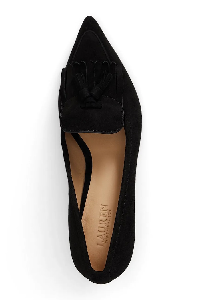 Obuwie Lauren Ralph Lauren szpilki zamszowe Adrienne Klt 802P04172001.001 czarny