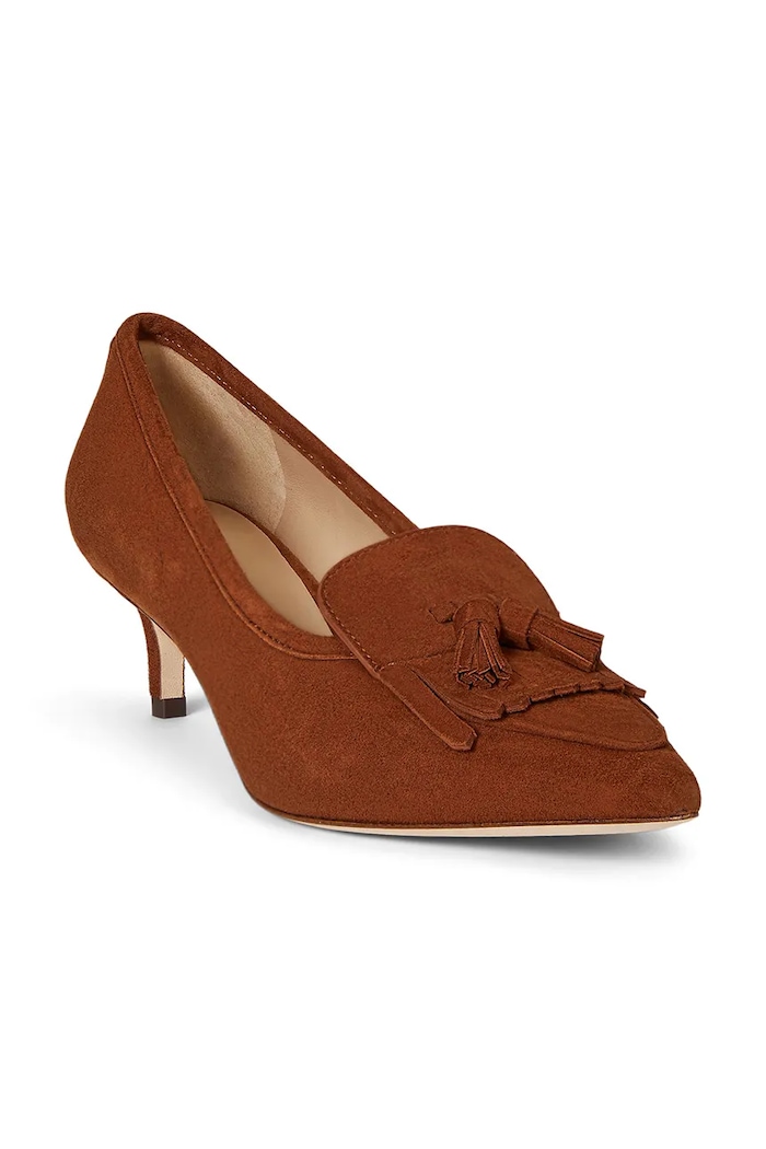 Semišové lodičky Lauren Ralph Lauren Adrienne Klt 802P04172002.200 hnedá SS26