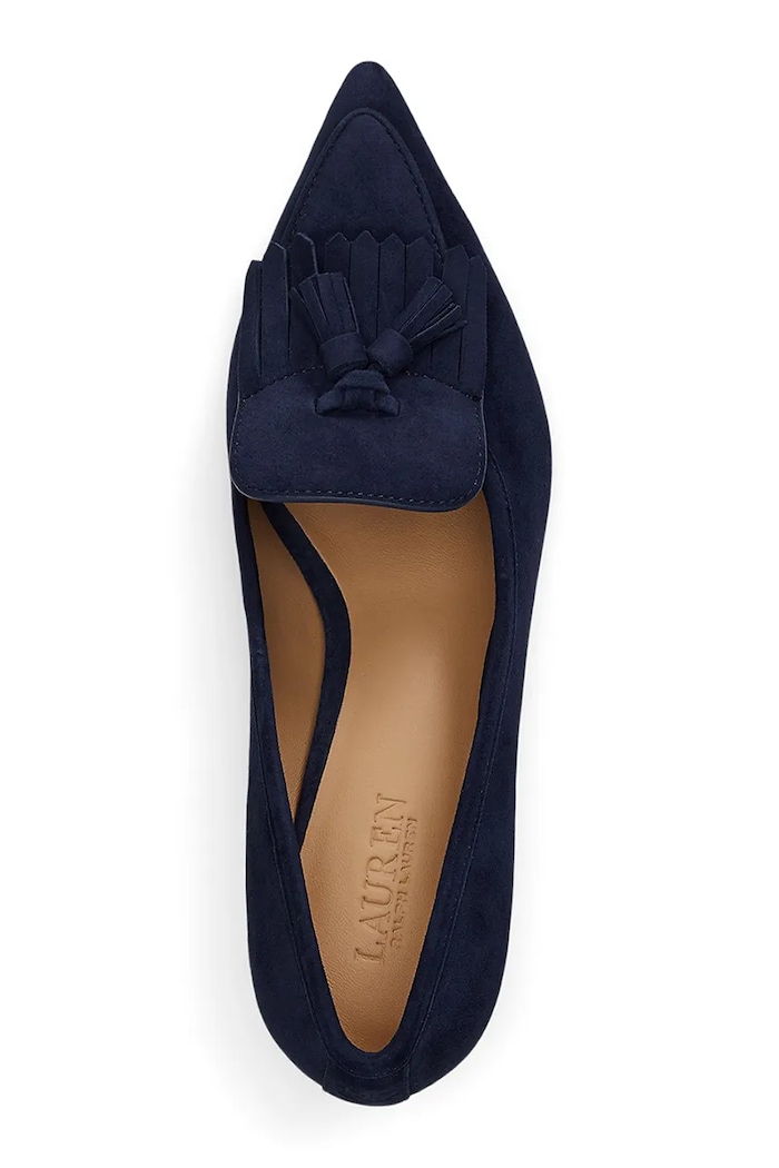 Obuv Semišové lodičky Lauren Ralph Lauren Adrienne Klt 802P04172004.410 tmavomodrá