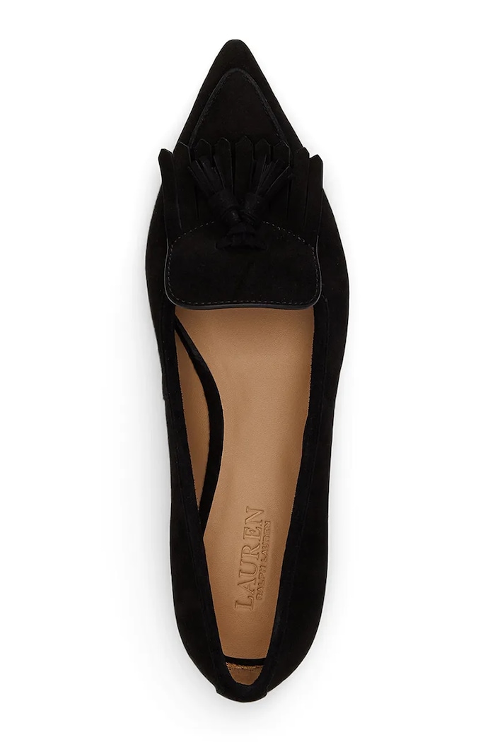 Obuv Semišové baleríny Lauren Ralph Lauren Londyn Klt 802P04175001.001 čierna