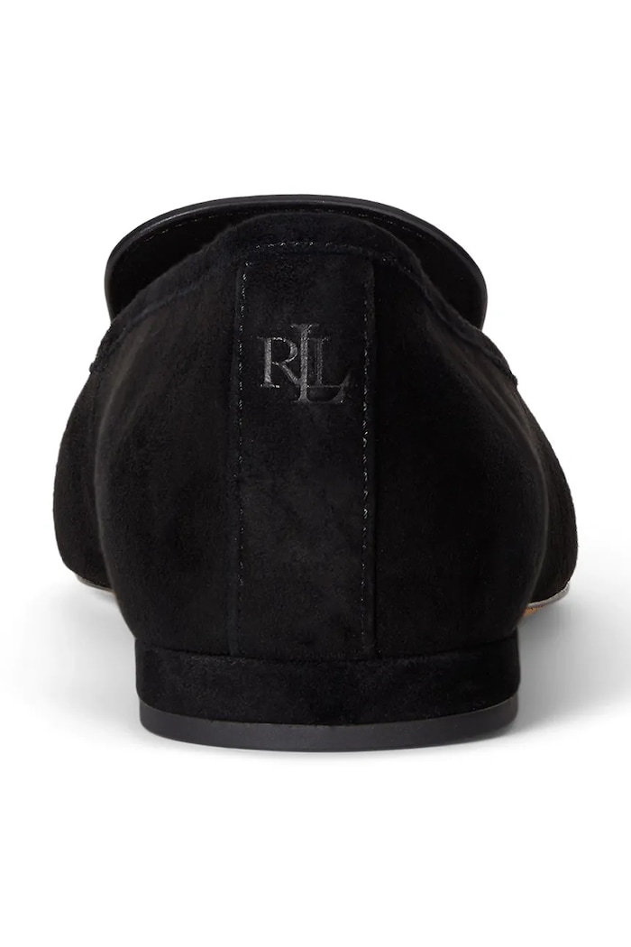 Semišové baleríny Lauren Ralph Lauren Londyn Klt čierna 802P04175001.001