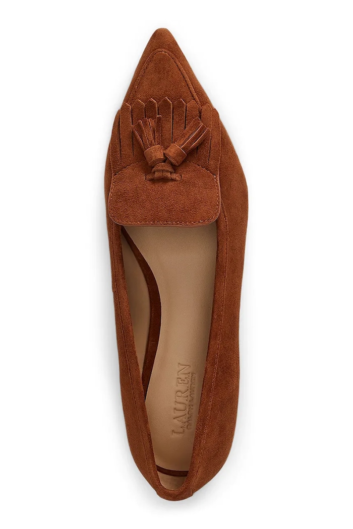 Obuv Semišové baleríny Lauren Ralph Lauren Londyn Klt 802P04175002.200 hnedá