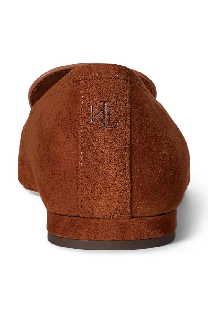 Semišové baleríny Lauren Ralph Lauren Londyn Klt hnedá 802P04175002.200