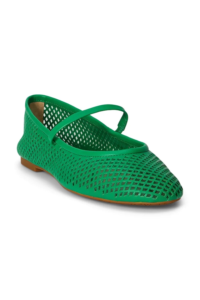 Lauren Ralph Lauren ballerine in pelle Jayna Mj 802P04176005.300 verde SS26