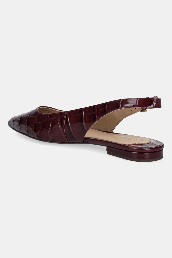 Obuv Kožené balerínky Lauren Ralph Lauren Londyn Slbck 802P04384001.600 burgundské