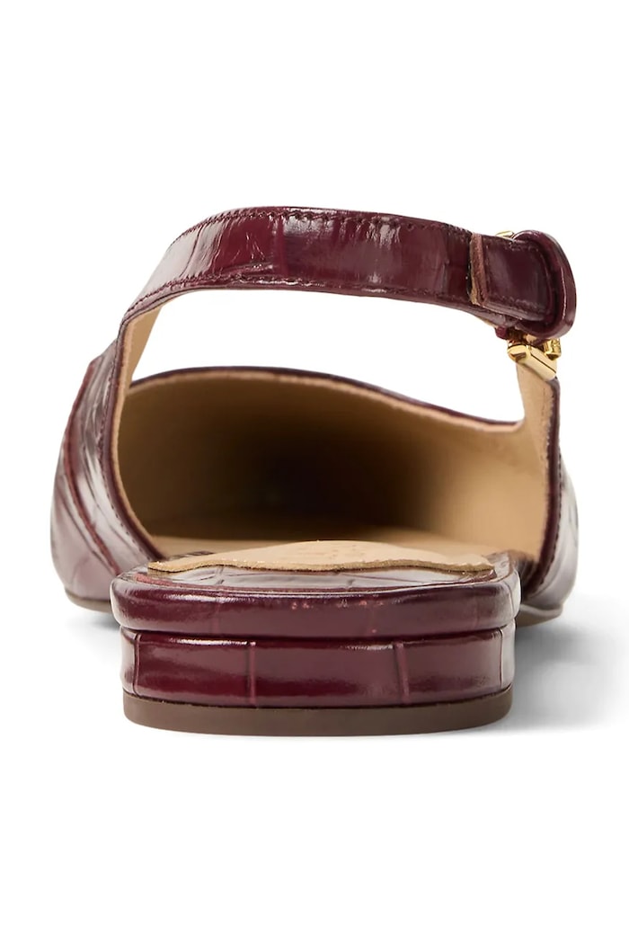 Кожени балеринки Lauren Ralph Lauren Londyn Slbck бордо 802P04384001.600