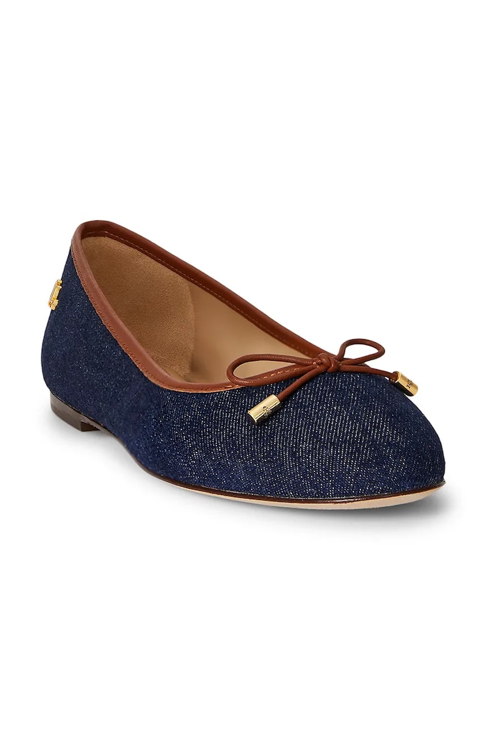 Baleríny Lauren Ralph Lauren Jayna 802P04386001.400 tmavomodrá SS26