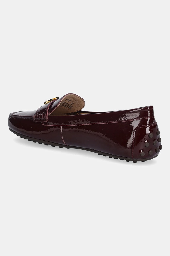 Boty Kožené mokasíny Lauren Ralph Lauren Barnsbury 802P04390002.600 burgundské