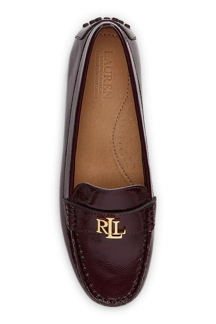 Încălțăminte Lauren Ralph Lauren mocasini de piele Barnsbury 802P04390002.600 burgundia