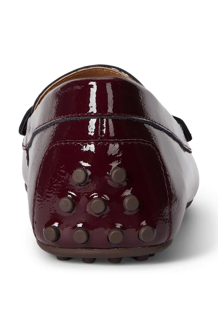 Kožené mokasíny Lauren Ralph Lauren Barnsbury burgundské 802P04390002.600
