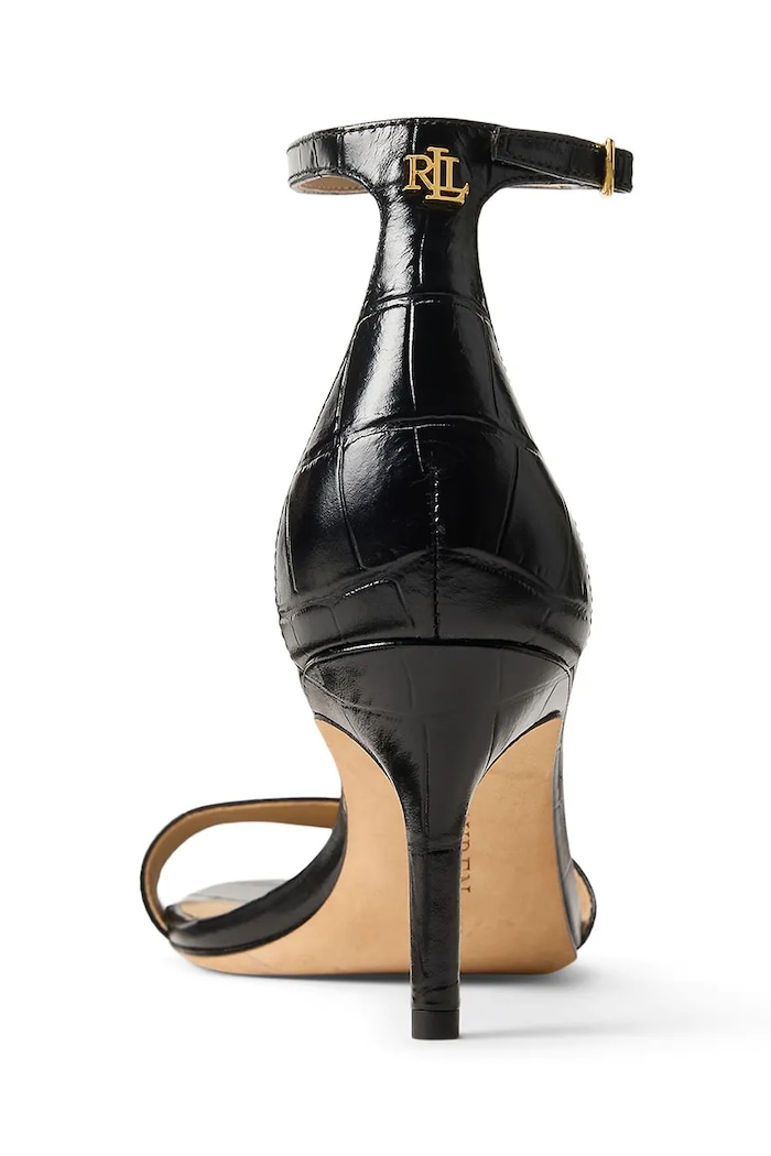Obuv Kožené sandále Lauren Ralph Lauren Allie Mid 802P04399002.001 čierna