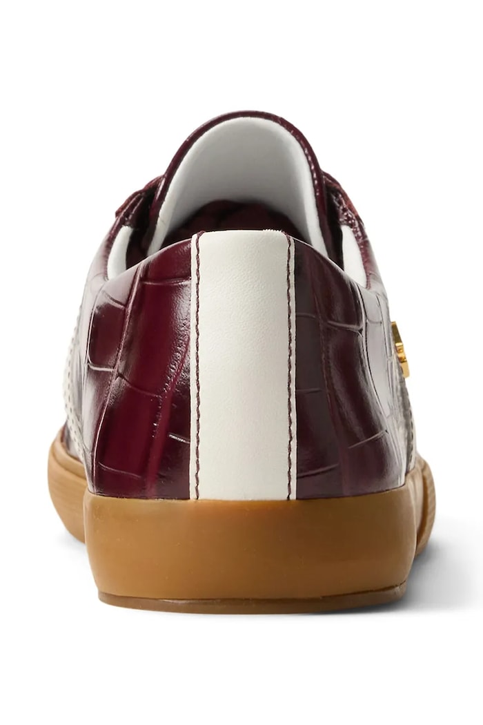 Lauren Ralph Lauren sneakers in pelle Janson II granata 802P06355002.600