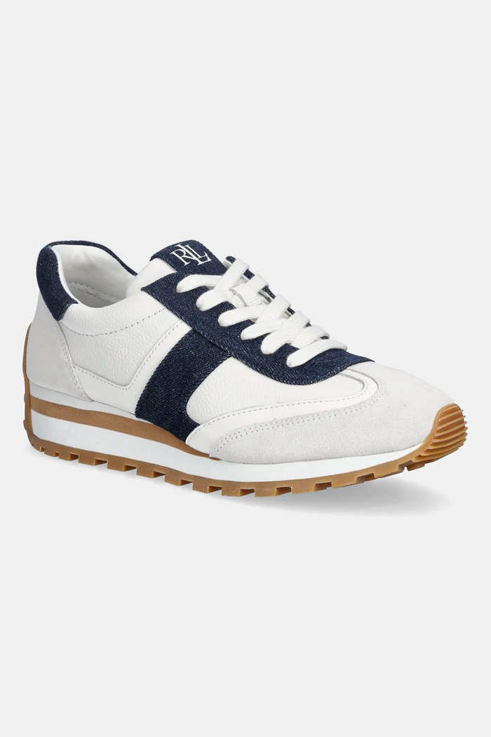 Lauren Ralph Lauren sportcipő Dani nappa bőr fehér 802P04426001.100