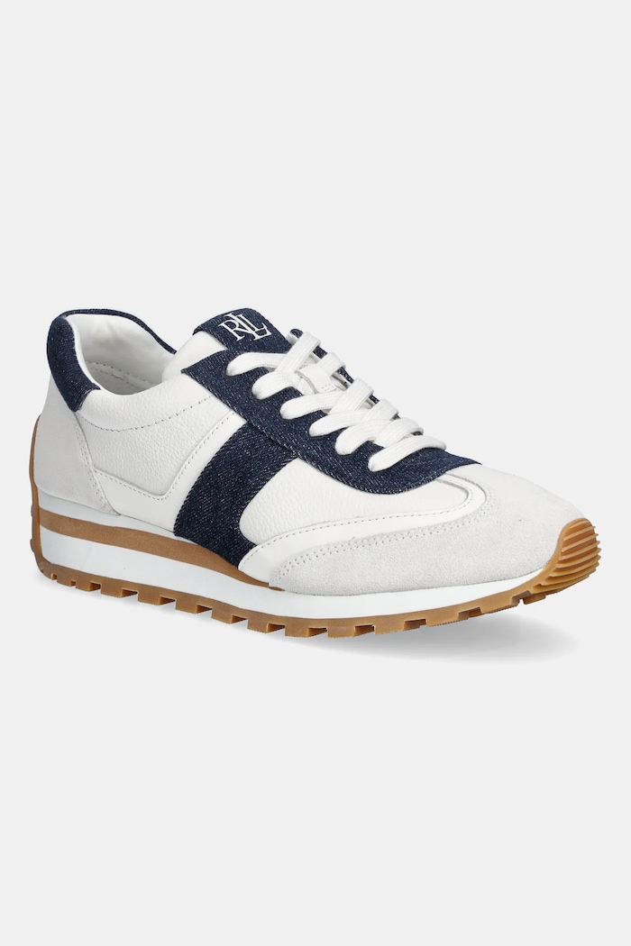 Lauren Ralph Lauren sportcipő Dani nappa bőr fehér 802P04426001.100