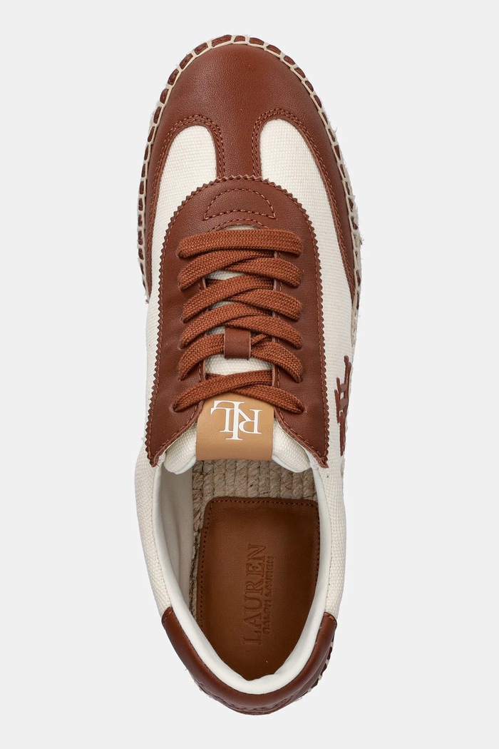 Tenisky Lauren Ralph Lauren Luize Sneaker hnědá 802P04428003.101
