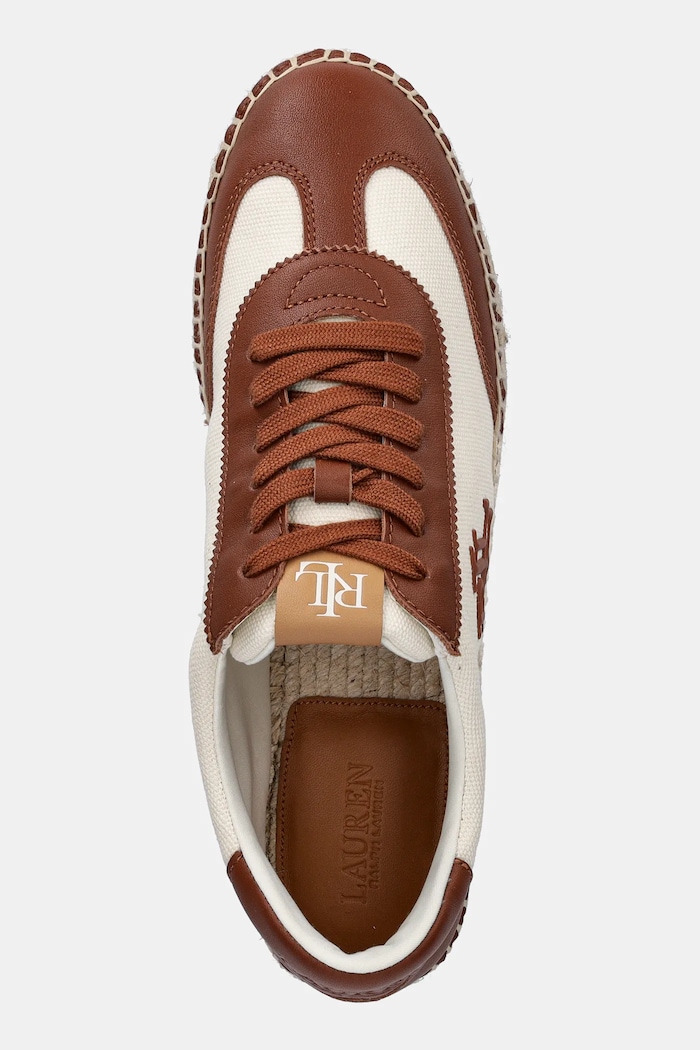 Tenisky Lauren Ralph Lauren Luize Sneaker hnědá 802P04428003.101