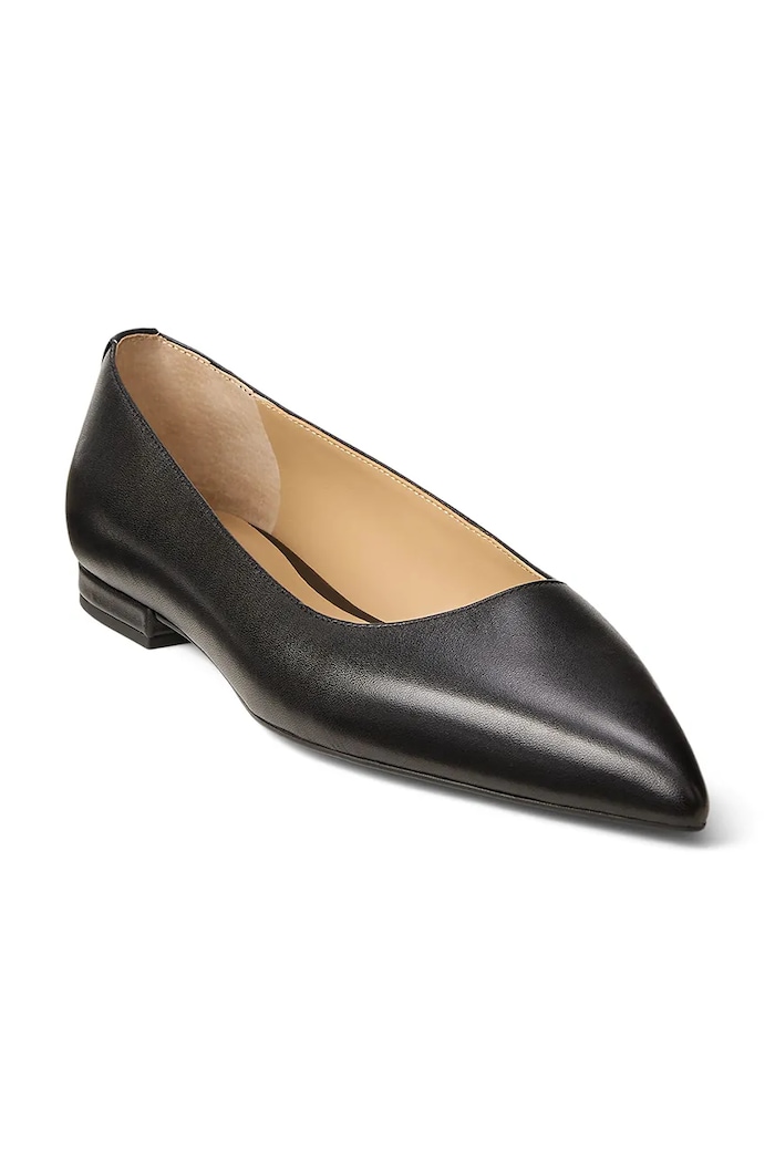 Kožené balerínky Lauren Ralph Lauren Londyn 802P09039001.001 čierna SS26