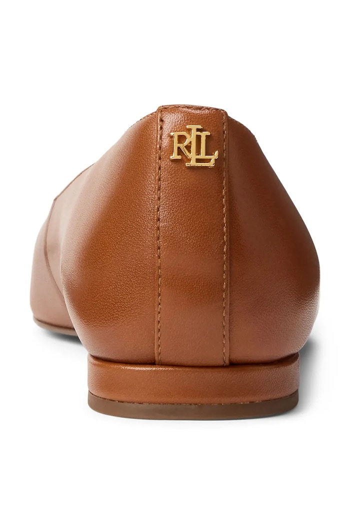 Lauren Ralph Lauren balerini de piele Londyn maro 802P09039002.200