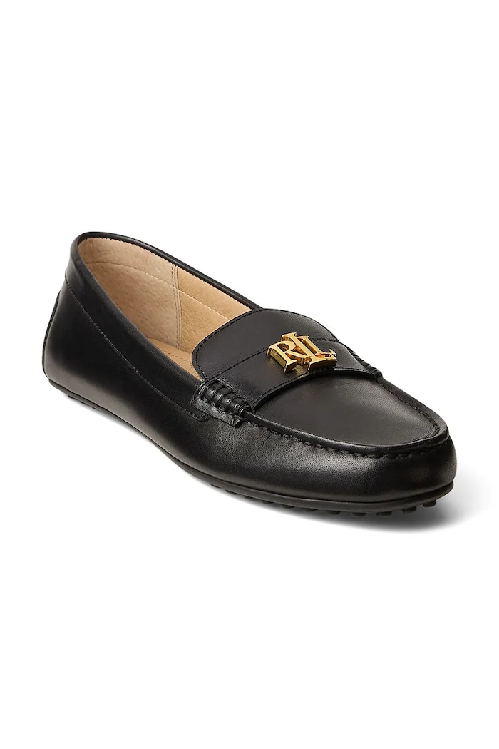 Lauren Ralph Lauren mokasyny skórzane Barnsbury 802P09040001.001 czarny SS26