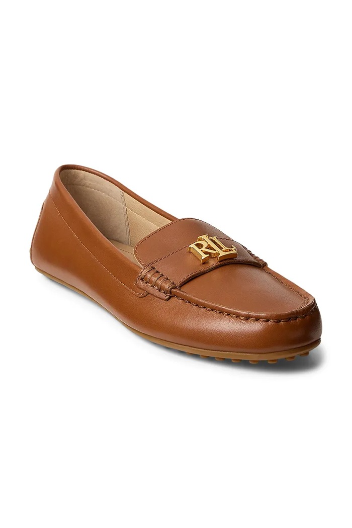 Lauren Ralph Lauren mokasyny skórzane Barnsbury 802P09040002.200 brązowy SS26