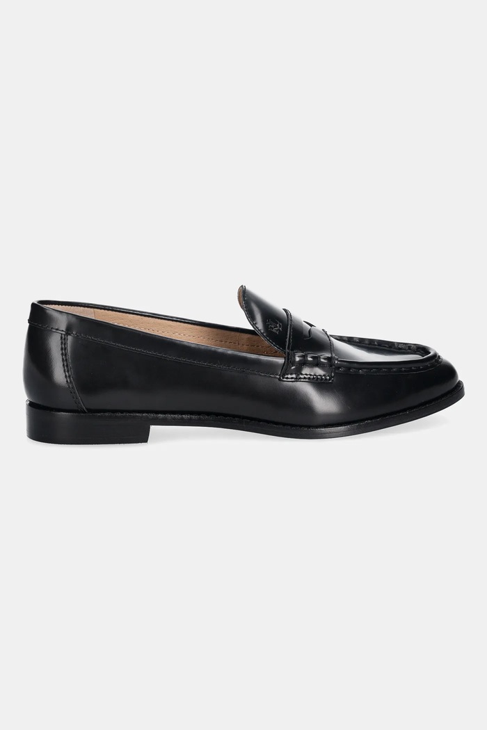 Lauren Ralph Lauren bőr mokaszin Wynnie 802P02120002.001 fekete SS26
