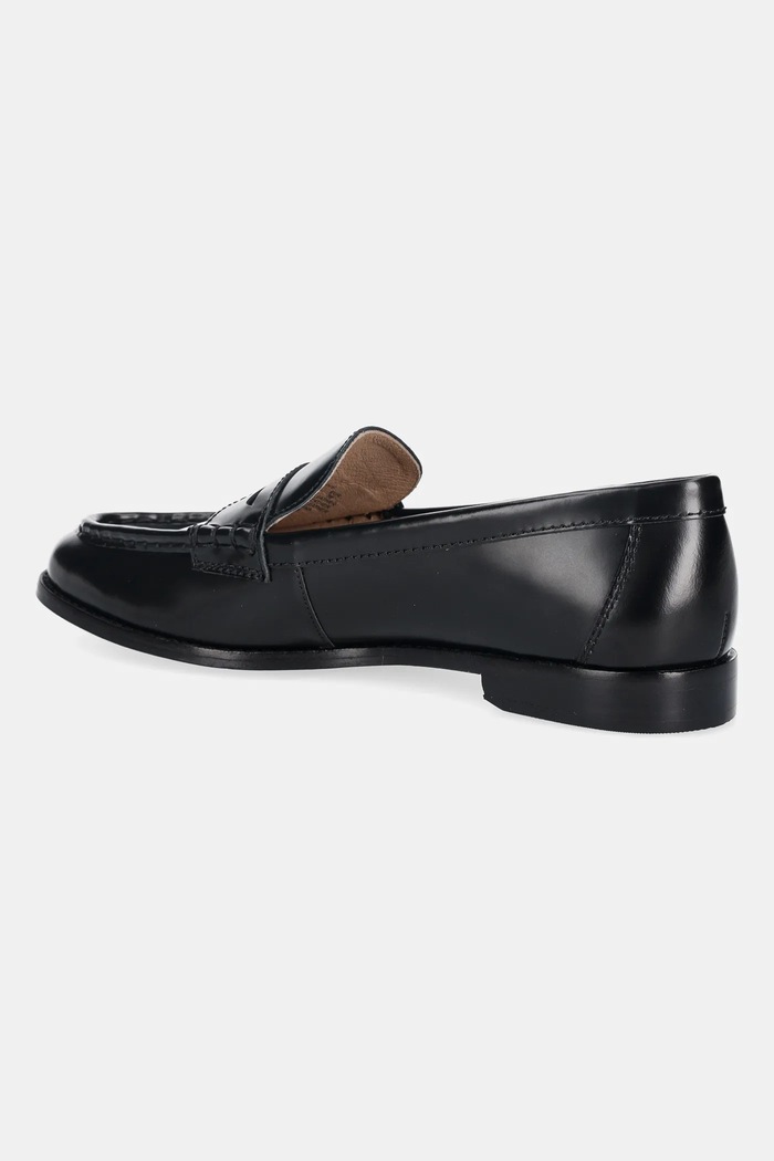 Cipők Lauren Ralph Lauren bőr mokaszin Wynnie 802P02120002.001 fekete