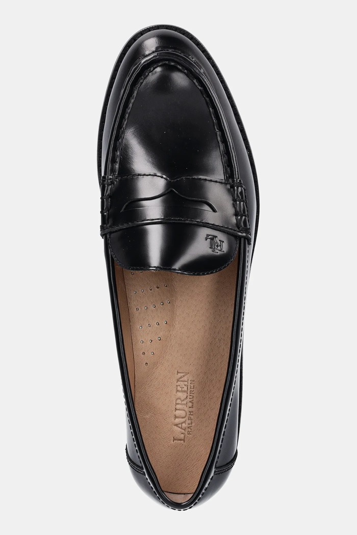 Lauren Ralph Lauren bőr mokaszin Wynnie fekete 802P02120002.001
