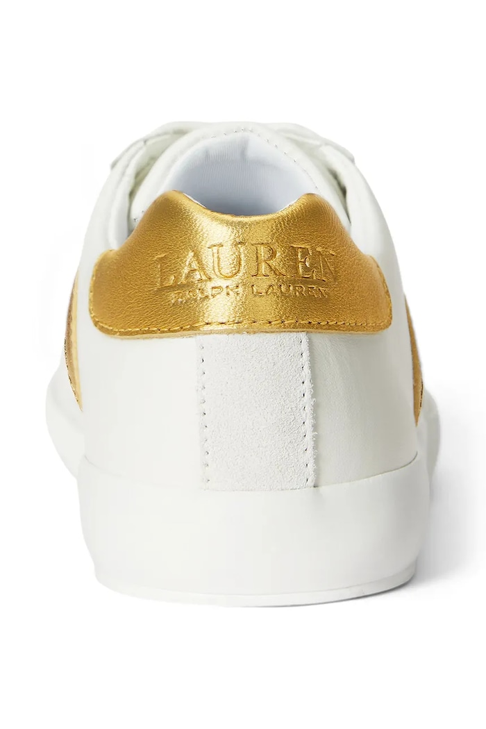 Kožené tenisky Lauren Ralph Lauren Braylee biela 802P04420001.100