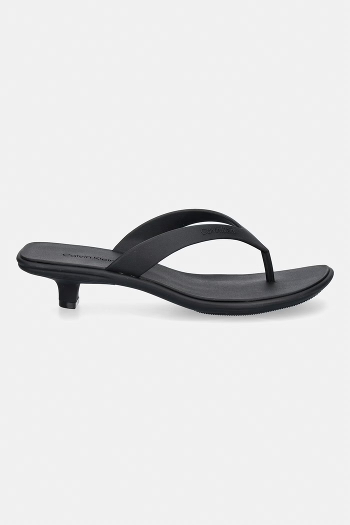 Calvin Klein šľapky dámske FLIP FLOP KITTEN HEEL THONG TPU HW0HW02965 čierna SS26