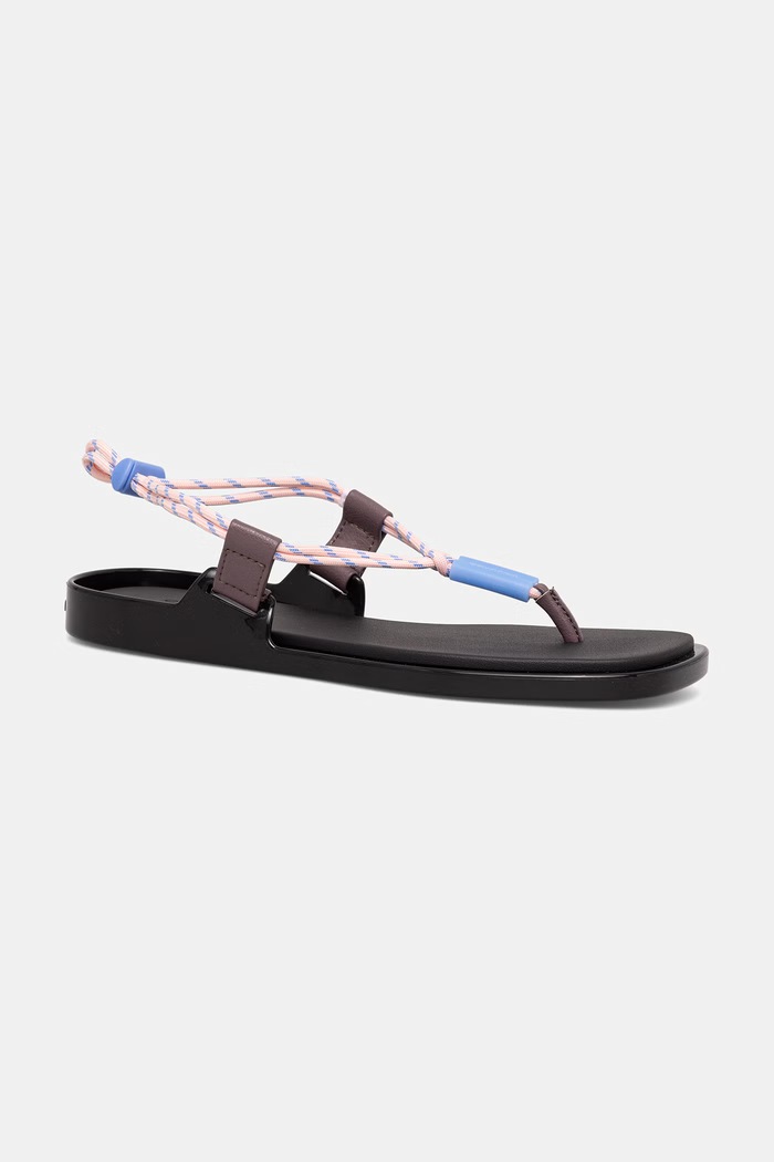 Calvin Klein női szandál BEACH SANDAL ROPE PU 2 fekete HW0HW02967