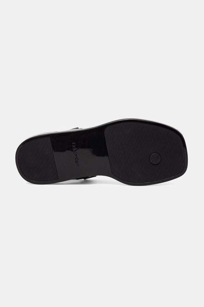 Calvin Klein női szandál BEACH SANDAL ROPE PU 2 HW0HW02967 fekete