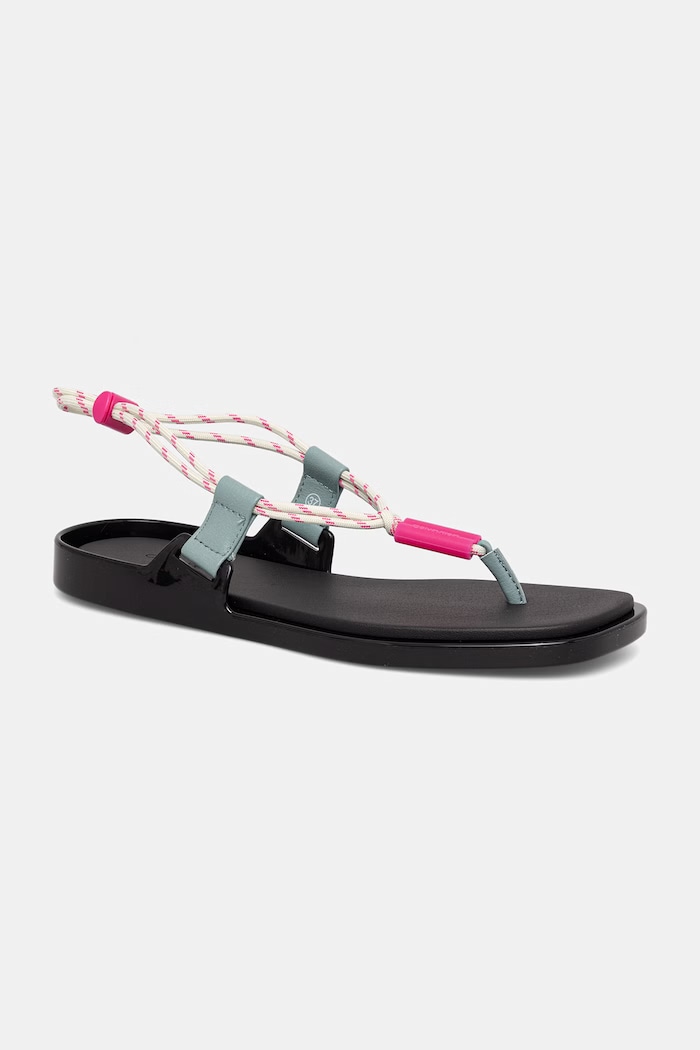 Calvin Klein női szandál BEACH SANDAL ROPE PU 2 fekete HW0HW02967