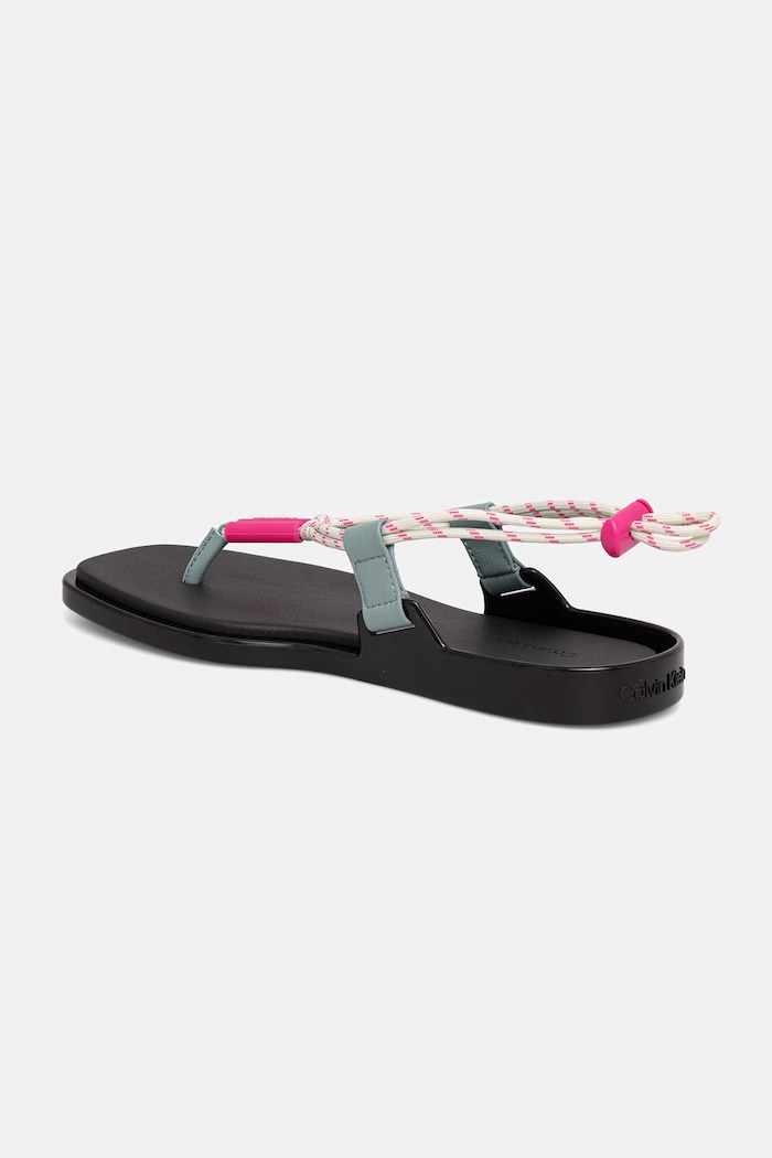 Cipők Calvin Klein női szandál BEACH SANDAL ROPE PU 2 HW0HW02967 fekete