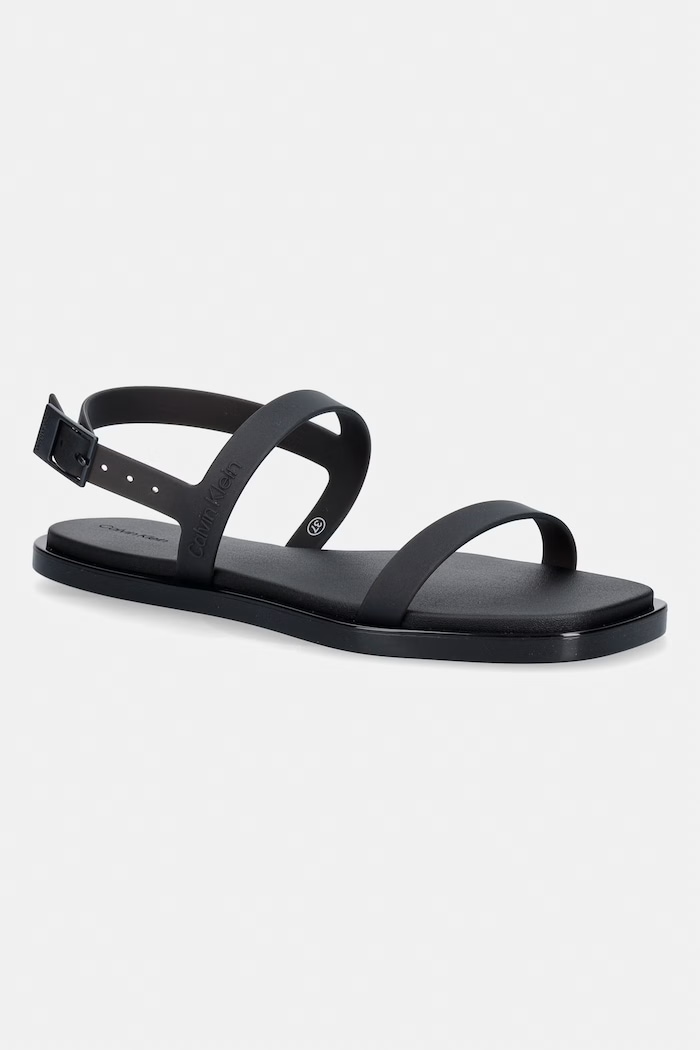 Calvin Klein sandále dámske JELLY SANDAL SLING MAT TRAN TPU čierna HW0HW02969