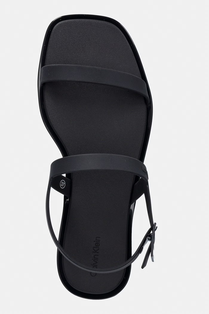 Calvin Klein sandále dámske JELLY SANDAL SLING MAT TRAN TPU čierna HW0HW02969
